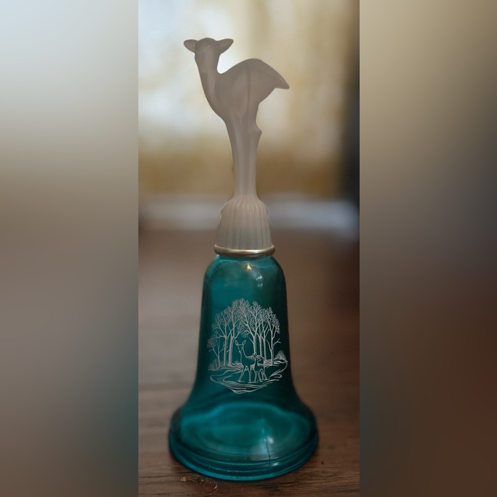 Vintage Avon Moonlight Glow annual bell topaze cologne
